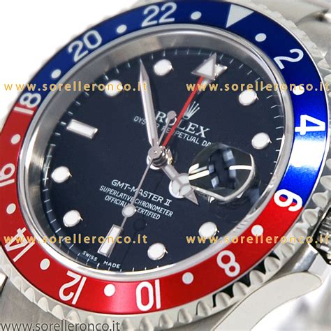 rolex gmt master ghiera rosso blu|rolex gmt master ii orologio.